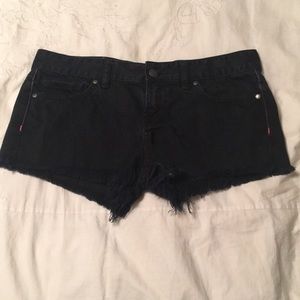 PINK black jean shorts